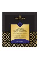 SENSUVA NATURAL WATER-BASED PERSONAL LUBRICANT BLUEBERRY MUFFIN 6 ML