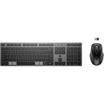HEWLETT-PACKARD HP 725 Wireless Mouse Keyboard Combo – Multi-Device, Dual-Mode, Programmable, Rechargeable, 4000 dpi, Spill-Resistant – Nightfall Black – ENG