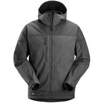 Elastinga SNICKERS WORKWEAR 1226 softshell striukė su gobtuvu, pilka