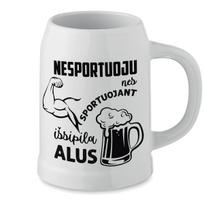 Keramikinis bokalas "Nesportuoju"