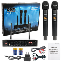 DVIEJŲ BEVIELIŲ MIKROFONŲ SISTEMA DNA VM DUAL VOCAL EFFECT SET