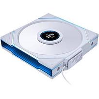 Lian Li UNI FAN TL WIRELESS LCD 140 REVERSE BLADE, White 14RTLLCD1W1W