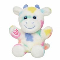 BUILD-A-BEAR MINI BEANS Pliušinė pastelinė karvytė, 18 cm