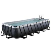 Baseinas Exit Black Leather, 540x250x100 cm, su filtru