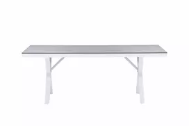 Lauko stalas Garcia 100x200x74 cm, Balta