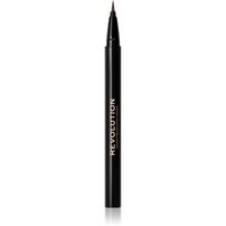 Revolution Hair Stroke Brow Pen antakių flomasteris atspalvis Medium Brown 0.5 ml