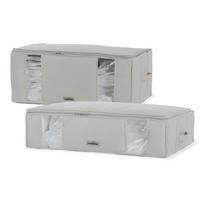 Vakuuminės/su standžiais kraštais iš tekstilės spintos daiktadėžės 2 vnt. 65x50x27 cm Life – Compactor