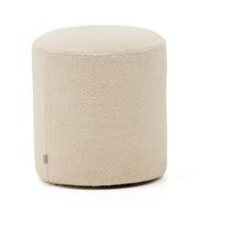 Kreminės spalvos iš boucle pufas Kaeli – Kave Home