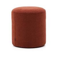 Terakotos spalvos iš boucle pufas Kaeli – Kave Home
