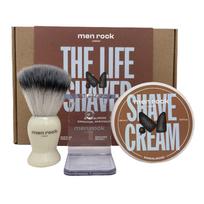 Men Rock The Life Shaver Sandalwood Essential Shaving Kit Skutimosi priemonių rinkinys
