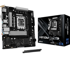 Mainboard|ASROCK|Intel H810|LGA 1851 (Socket V1)|micro ATX|RAM DDR5-SDRAM|2xSlots|Wi-Fi Yes|Bluetooth Yes|1xNumber of M.2 (M) slots|H810M-XWIFI