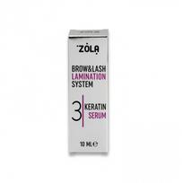 Zola laminavimo kompozicija blakstienoms ir antakiams Nr.3 "Keratino serumas", 10 ml