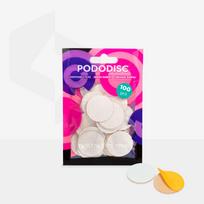Staleks Keičiamosios dildės pedikiūro diskui su minkštu pagrindu L 100 gr., baltos (50 vnt.) [PDF-25-100W]