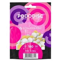 Staleks PapMam minkšto pagrindo keitimo dildės pedikiūro diskui, baltos spalvos S 180 grūdų, 50 vnt. [PDFS-15-180W]