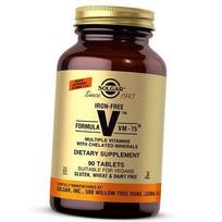 Multivitaminai be geležies, formulė be geležies VM-75, Solgar 60 tabs (36313211) 90tab