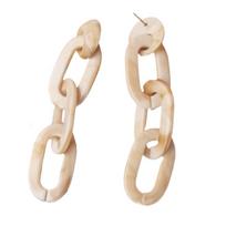Auskarai Chain Beige; 2vnt