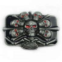 Sagtis diržui Seven Skulls; 9.6x7.2cm