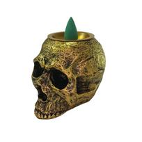 Smilkalinė dekoracija Waterfall Skull Gold; 6.5x7.8cm