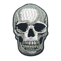 Antsiuvas medžiaginis Old Skull; 7x10cm