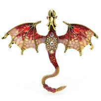 Segė Slibinas Dragon Red; 6.2x7cm