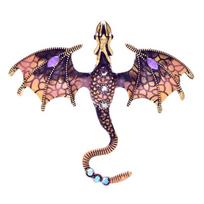Segė Slibinas Dragon Pink; 6.2x7cm