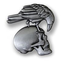 Segė Skull Metal Crow; 5.3x4.7cm