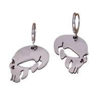 Auskarai Silver Skull sidabro spalvos; 2vnt