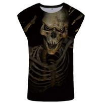 Marškinėliai be rankovių Mood Skull; L