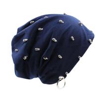 Kepurė Skulls Blue; universalaus dydžio