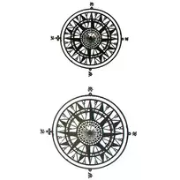 Laikina tatuiruotė Ornamentai 56027; 10x6cm