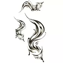 Laikina tatuiruotė Lapės 33130; 10x6cm