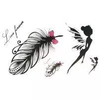 Laikina tatuiruotė Simboliai 12008; 10x6cm