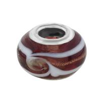 Karoliukas stiklinis Murano Color 1004; 5/14mm