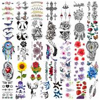 Laikina tatuiruotė MIX 10x6cm; 5vnt, 10vnt, 15vnt, 20vnt