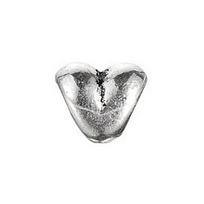 Karoliukas metalinis Širdis 1012; 4/7x11mm
