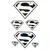 Laikina tatuiruotė Superman JM009; 10x6cm