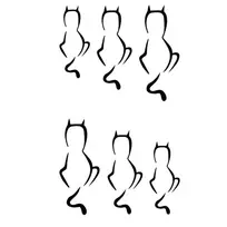 Laikina tatuiruotė Katinai 49033; 10x6cm