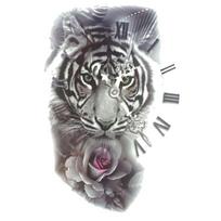 Laikina tatuiruotė Tigras 8132; 19x12cm