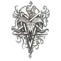 Laikina tatuiruotė Žvaigždė 8422; 19x12cm