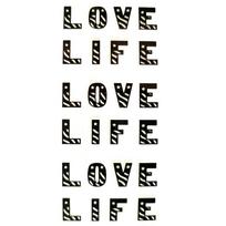 Laikina tatuiruotė Love life 81045; 10x6cm