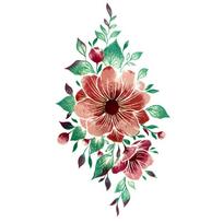 Laikina tatuiruotė Gėlės 82036; 10x6cm