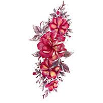 Laikina tatuiruotė Gėlės 82028; 10x6cm