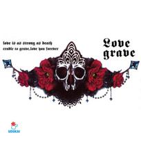 Laikina tatuiruotė Love grave-BC003; 24x13cm