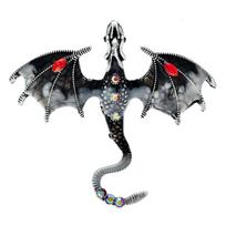 Segė Slibinas Dragon Black; 6.2x7cm