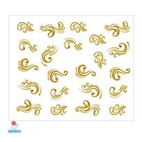 Lipdukai nagams Auksinis ornamentas 153