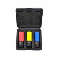 Smūginė sukimo galvutė AWTools AW38651BL; 1/2''; 17-19-21 mm; 3 vnt.