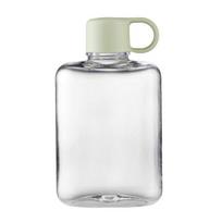 Vandens puodelis 360/500 ml plokščias vandens butelis be BPA, nešiojamas, kišeninio dydžio vandens indas, skaidrūs gėrimų indai 360ml mėlyna