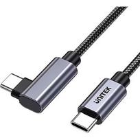 Unitek nitek Kabel USB-C kątowy 90° PD100W 3m C14123BK-3M