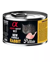 Alpha Spirit Wet konservai katėms su triušiena, 6x200 g