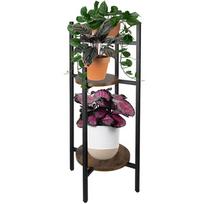 Pastatomas metalinis 3 lygių gėlių stovas lofto stiliaus – RUHHY 25627, 80 cm